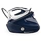 Tefal Pro Express Ultimate Dampfbügelstation, leistungsstarker 8-Bar-Druck, konstante Dampfabgabe 170 g/Min., Dampfstoß 590 g/Min., abnehmbarer Kalk-Kollektor, Dampfbügeleisen, weiß/blau, GV9720