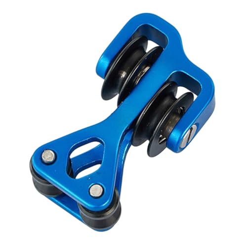 Abaodam 1 Pz Puleggia di Prua Alluminio Arco raccordi di Prua Pratico separatore di Corde sdoppiatore di Prua Composito Parti di Prua Pattino spaccalegna in Metallo Blue