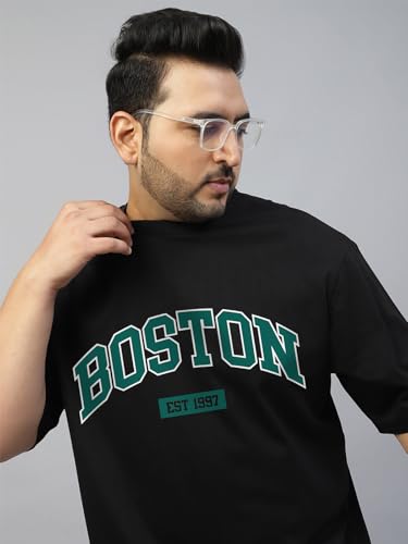 Image of Veirdo Men's Pure Cotton Half Sleeve Plus Size Printed T-Shirts, Stylish, Comfortable & Durable Cotton Tees | Sizes: S to 2XL