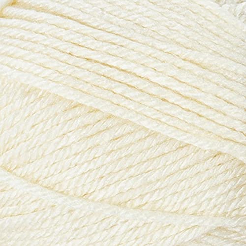 Lion Brand Yarn Basic Stitch Anti-Pilling Knitting Yarn, Yarn for Crocheting, Ecru, 185 yards (Pack of 1)