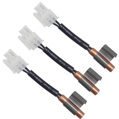 Sikawai Upgraded 3 Pack W10383615 Refrigerator Thermistor with Clip Compatible with Whir-lpool refrigerator Replaces WPW10383615VP 2118226 AP6020675