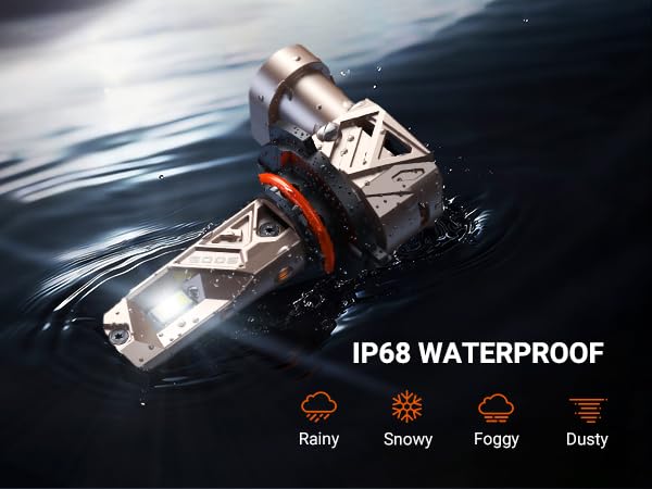 Image of SEALIGHT 9005 H11 Lights Combo, 96,000LM Ultra-1000% Brighter S6-Pro with 2025 4th-Core LED Chips, 6500K hb3 h8 Combo or fog, Up 80,000hrs+ Lifespan, 3 Min Plug and Play,IP68, Pack of 4