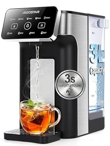 Aigostar Heißwasserspender 3L mit Temperatureinstellung, LED-Touch