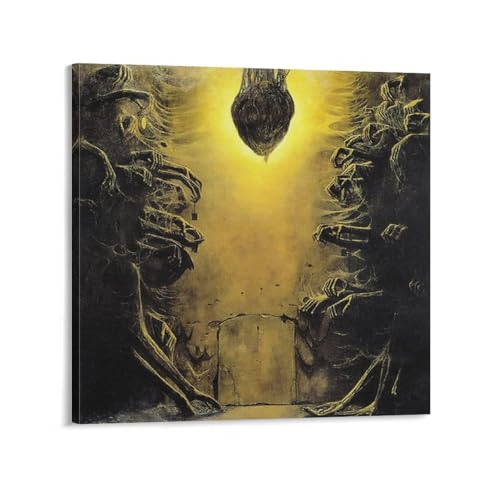 Poster Zdzislaw Beksinski Art Peinture sur toile Moderne 60x60