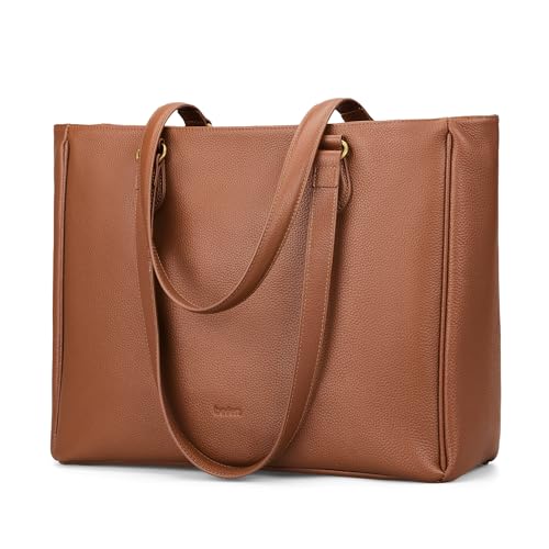 befen Real Leather Work Tote Bag