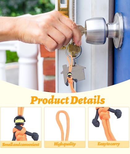 Image of F1 Keychain, Smiley Face Paracord Keychain for Men, Nice F1 Gifts for Racing Enthusiasts, Durable Keychain for Everyday Use, Unique Racing Car Accessories