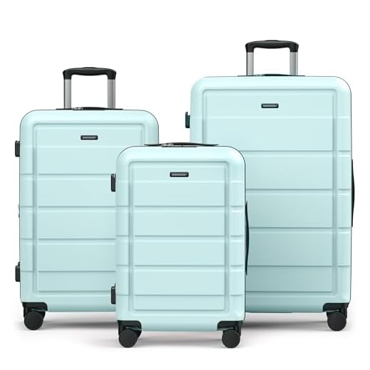 SHOWKOO Durable Expandable Luggage Set