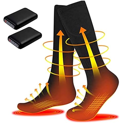 Z-YQL Heated Socks for Men Woman,Rechargeable Electric Battery Socks Winter Cold Weather Warm Socks for Skiing Huting Fishing Camping Hiking Cover