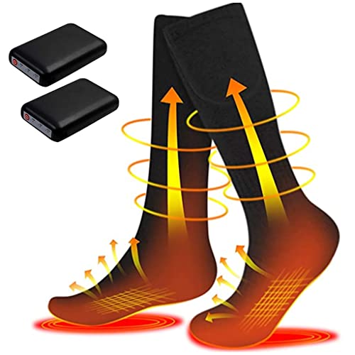 Z-YQL Beheizte Socken für Herren und Damen, wiederaufladbar, elektrisch, batteriebetrieben, Winter, kaltes Wetter, warme Socken für Skifahren, Hütten, Angeln, Camping, Wandern Cover