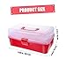 POPETPOP 1Pc Handheld Versatile Fishing Component Box Portable Plastic Storage Container with Sturdy Lock Catch for Organizing Fishing Gears and Parts