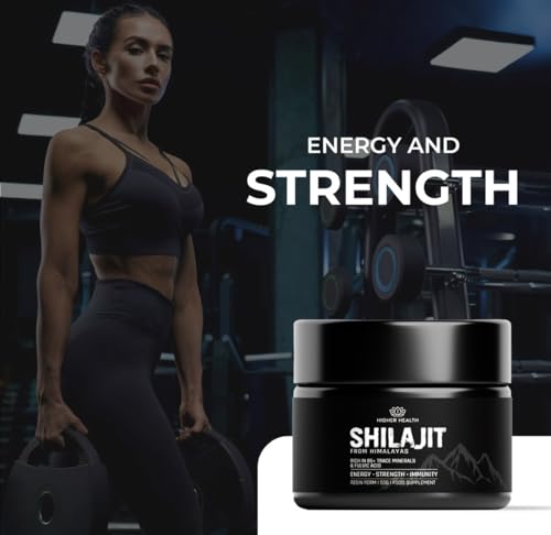 HigherHealth ™ Pure Organic Himalayan Shilajit Resin - 50g | Rich in Fulvic & Humic Acid, | Immune Support, Vitality Booster