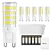 Price comparison product image DiCUNO G9 LED Ceramic Base Light Bulbs, 4W (40W Halogen Equivalent), 400LM, Daylight White (6000K), G9 Base, G9 Bulbs for Home Lighting, 6-Pack
