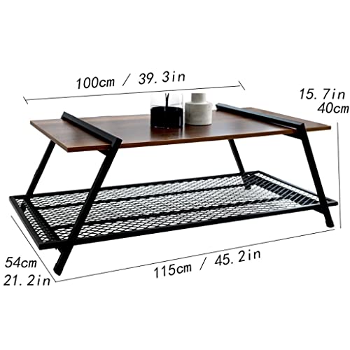 Table basse moderne table d'appoint de salon et étagère de stockage