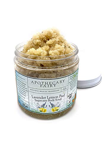 Lavender Lemon Peel Sugarcane Body Scrub 8oz