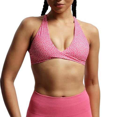 Image of Aoxjox Women's Workout Sports Bras Fitness Metamorph Sienna Twist Bra Yoga Crop Tank