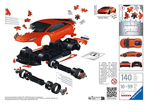 Puzzle 3D voiture de course 108 pièces à assembler sans colle - 2