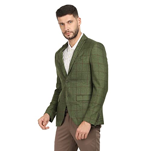 Image of Blackberrys Men Navy Checks Blazers