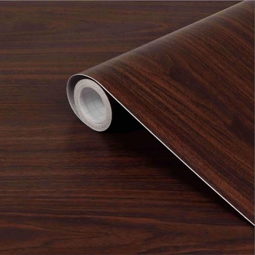 Image of CVANU Self-Adhesive Wood Grain Wallpaper Waterproof PVC Vinyl for Furniture, Door, Wardrobe & Desktop (24x36 Inch, CV08)
