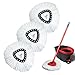 Produktbild 3 Stück Wischmopp Ersatz Kompatibel Mit Vileda Turbo EasyWring and Clean 2-in-1 Moppkopf Ersatz Mikrofaser Geeignet für alle Bodenarten (Weiß 3Pcs)