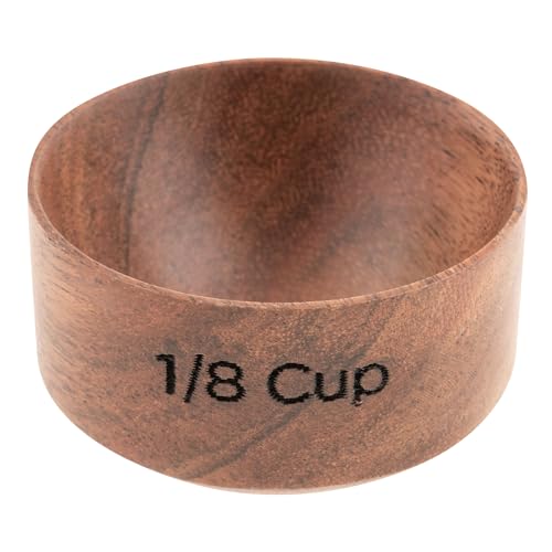 Karma, Set de 4 Vasos Medidores de Madera de Acacia miniatura 6
