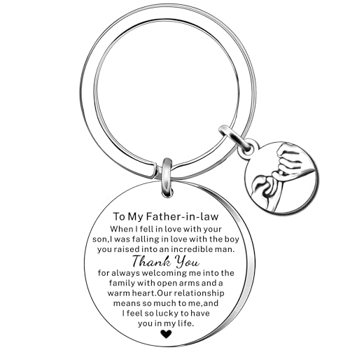 Father in law gifts father in law keyring birthday christmas gifts father's day gifts for father in law