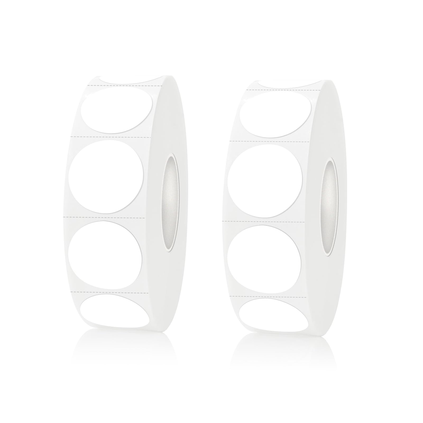 Yeachlaing Dot Stickers,Pack of 2400 Round Color Coding Circle Dots Stickers Labels (3/4",Whtie)