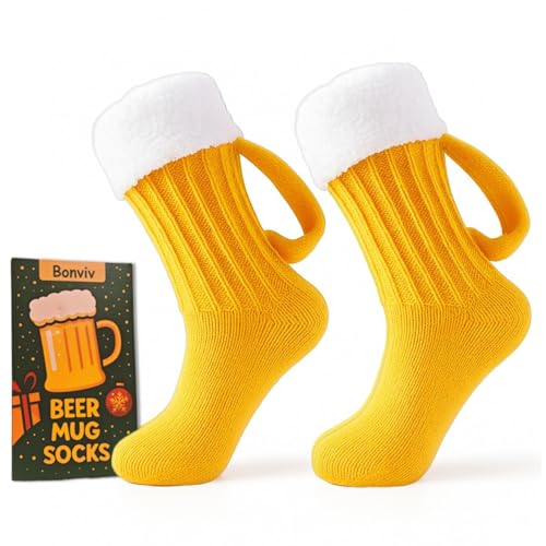 Beer Mug Christmas Socks
