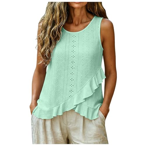 Camiseta lencera beige fresca de algodón que soluciona tus conjuntos informales de verano 5