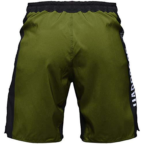 Image of Hardcore Training Fight Shorts Recruit Black Green Red Purple Blue Men's Boxing MMA BJJ Grappling Kickboxing No Gi