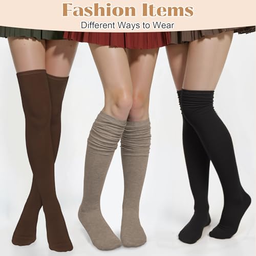 Image of Chalier Womens Thigh High Socks, Thigh Socks Stockings for Women