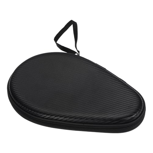 M METERXITY Table Tennis Racket Case - Ping Pong Paddle Cover, Gourd Shape, Apply to Table Tennis Rackets (280 x 180 x 50mm, Texture Black)