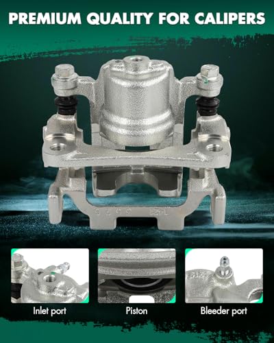Image of SCITOO Rear Left & Right Disc Brake Calipers With Bracket 19B6036 19B6037 | Fit For Infiniti,For Nissan Models - For 370Z 2010-2020,For G25 2011-2012,For G37 2011-2013,For JX35 2013,For M35 2010 2PCS