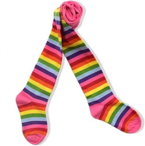 Image of VIKITA Girls tights Cotton Leggings in Spring fall winter stripe socks for girls 3-8 years