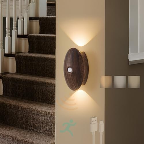 Lámparas de pared sensor movimiento para evitar caídas nocturnas en escaleras