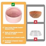 2 Pcs Hamster Food Bowl, Ceramic Pet Hamster Bowl Dwarf Hamster Food Bowl Feeder Hamster Water Rat Bowl Small Animal Food Dish for Golden Bears, Hedgehogs, Dutch Pigs, Parrots (Pink) - Image 6