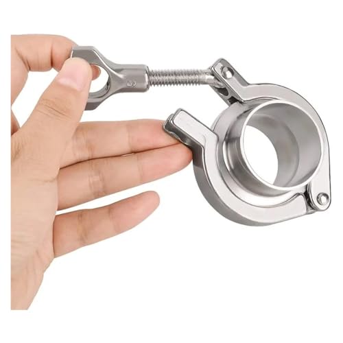 Raccord Tri-Clamp en inox 316 avec virole à souder et joint PTFE pour tuyauterie