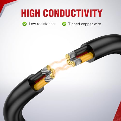 Image of Nilight 100FT 16AWG 3 Conductor Wire Tinned Copper Red Black Yellow | 3 Electrical Wire Tinned Oxygen Free Copper Parallel 600V DC Flexible PVC Case Extension Cords for LED Strip Lamp Lighting