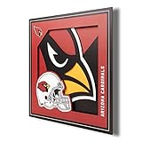 YouTheFan NFL Arizona Cardinals 3D Logo Series Wall Art - 12x12