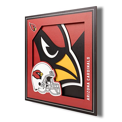 YouTheFan NFL Arizona Cardinals 3D Logo Series Wall Art - 12x12