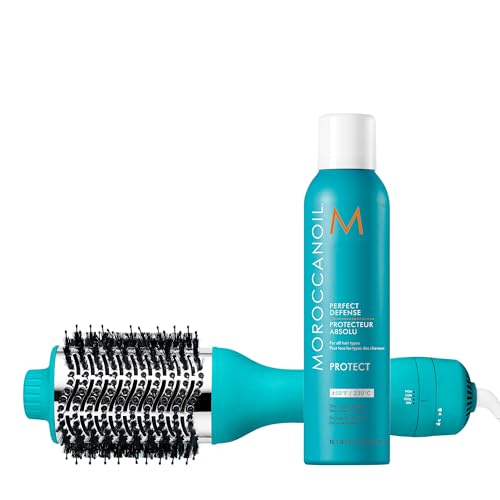 Moroccanoil Effortless Style 4-in-1 Blow-Dryer Brush & Perfect Defense Bundle