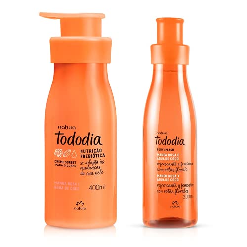Natura Conjunto Tododia Manga Rosa e Água de Coco - Produto para Cabelo e Pele - Hidratação, Recuper