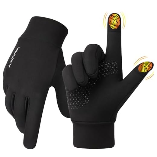 Gants vélo hiver coupe-vent tactiles unisexes