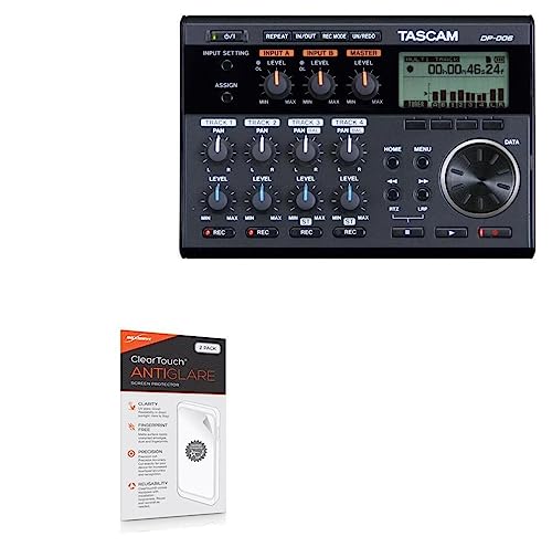 BoxWave Screen Protector Compatible with TASCAM DP-006 - ClearTouch Anti-Glare (2-Pack), Anti-Fingerprint Matte Film Skin