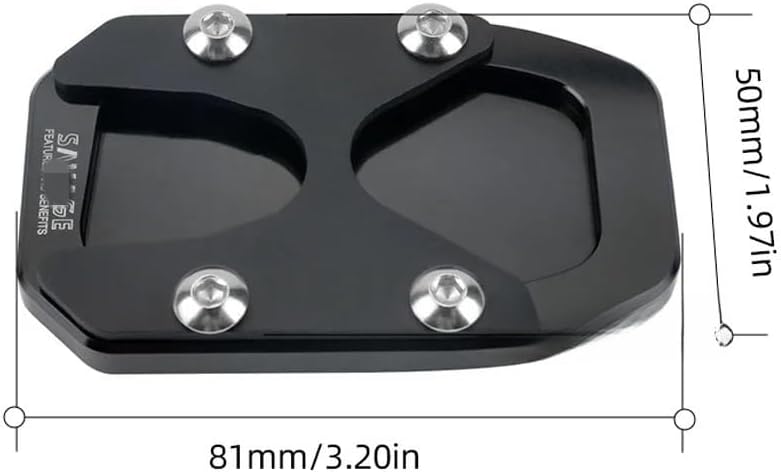 motorcycle Foot Plate Pad For Y&AMAHA TRACER9 /gt 7/gt MT09 SP MT07 Tracer 900 /gt 700 /gt 2021 2022 Kickstand Foot Side Stand Extension Pad Support Plate