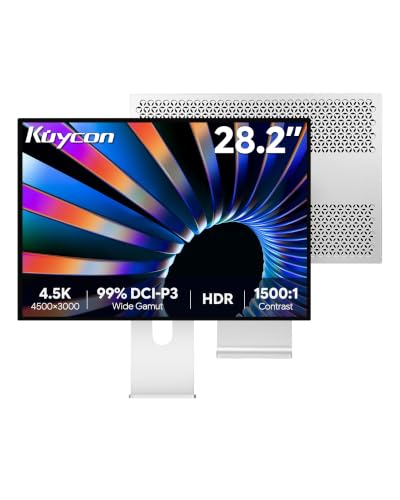 Image of P20 28.2'' UHD 4.5K (4500 x 3000) Glossy Monitor, IPS Panel, 99% sRGB, 99% DCI-P3, 10-Bit Colors, 60Hz, 192PPI, HDR, 1500:1, Eye Care, Low Blue Light (Honeycomb - with Stand)