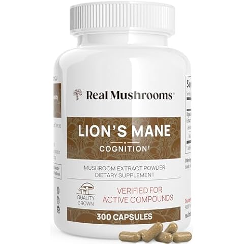 Real Mushrooms Lions Mane Supplement Capsules Cover