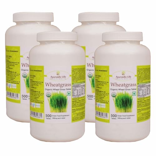 Image of Wheatgrass Tablets (500 Tablets Pack of 4)