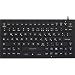 Produktbild Renkforce iM-IKB720BL-BK Tastatur Schwarz Spritzwassergeschützt, Staubgeschützt, Touch-Oberfläche, Touch-Tasten
