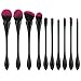 Produktbild Luxspire Perfekt Pinselset, 8 Stück Make up Set Schminkpinsel mit Puderpinsel Brauenpinsel Lidschatten Augenpinsel Foundation Brush für Hautpflege - Schwarze