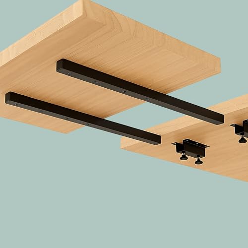 Rallonge de table à 2 bras robustes Relaxdays extensible métal noir - 6